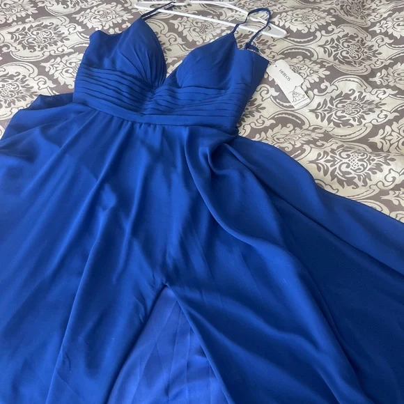 royal blue maid of honor dresses Royal Blue Sequins Mermaid Bridesmaid Dresses Mismatched – Lisposa main image 1